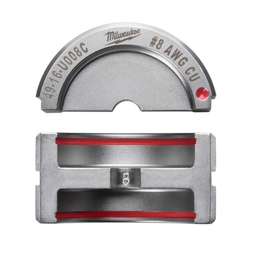 MILWAUKEE'S Crimping Die,U Style,6 tons,8 AWG