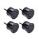 4pcs Reverse Backup Parking Rear Bumper Park Assist Object Sensor Black for Most Vehicles