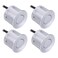 4pcs Reverse Backup Parking Rear Bumper Park Assist Object Sensor Silver for Most Vehicles