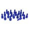 Milton 784TC-20 ColorFit Plugs, T-style Blue, 1/4" NPT Female, Box of 20
