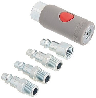 Milton (S-219) 1/4" FNPT M-Style Safety Coupler and Plug Kit - 5 Piece