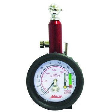 Milton (S-934) Dial Tire Pressure Gauge - Single Head Tire Tread Depth Gauge