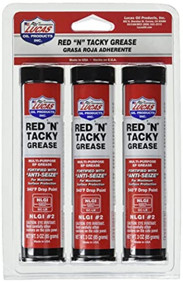 Lucas Oil 10318 Red N Tacky Grease 3 Ounce Combo Pack