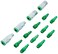 Milton ColorFit Coupler &amp; Plug Kit (14 Piece), A-Style 1/4 NPT Green, S-314AKIT