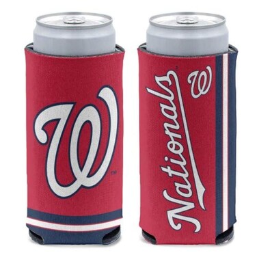 Wincraft MLB Washington Nationals Slim Can Cooler, Team Colors, One Size