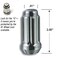 Gorilla Automotive 26641SD 14mm x 1.50 Thread Size Chrome Finish Small Diameter Duplex Wheel Lock, (Set of 4)
