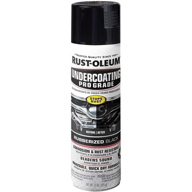 Rust-Oleum 248656 Professional Grade Rubberized Undercoating Spray, 15 oz, Black