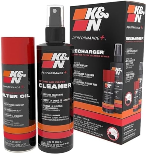 K&amp;N Air Filter Cleaning Kit: Aerosol Filter Cleaner and Oil Kit; Restores Engine Air Filter Performance; Service Kit-99-5000, Multi