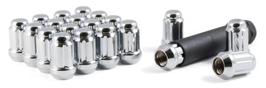 Gorilla Automotive 21173HT Small Diameter Acorn Chrome 5 Lug Kit (7/16" Thread Size) - Pack Of 20