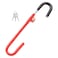 CARTMAN Steering Wheel Brake Lock Vehicle Anti Theft Security Brake Pedal Lock with Adjustable Length Fit for Distance from Steering Wheel to Pedal Within 21in to 30in Red