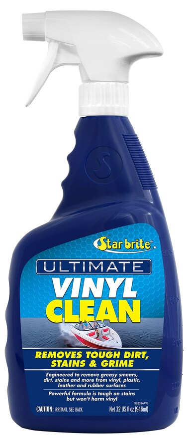 STAR BRITE Ultimate Vinyl Clean Spray - Multi-Surface Cleaner for Auto, RV, Home &amp; Boat Upholstery - Vinyl, Rubber, Leather, Plastic + Interior &amp; Exterior Trim - 32 OZ (096232)