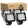 Nilight LED Pods 4PCS 18W 1260lm Spot LED Light Bar Driving Fog Light Off Road Lights Work Light 24V 12V for Motorcycles Van Camper Wagon Car Pickup ATV UTV SUV Truck Boat