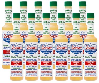 Lucas Upper Cylinder Lubricant &amp; Fuel Injector Cleaner (5.25 oz.)-12 Pack