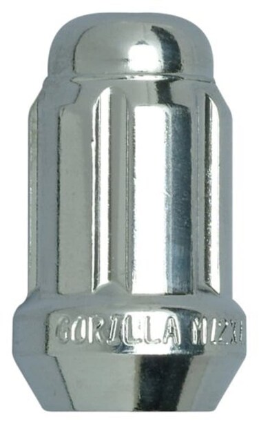 Gorilla Automotive 21138HT Acorn Chrome Small Diameter Lug Nuts (12mm x 1.50" Thread Size), Pack of 100