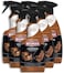 Weiman Leather Conditioner &amp; Cleaner - Restores Surfaces, UV Protectants Help Prevent Cracking or Fading of Furniture, Sofa, Couch, Car Seats, Shoes, Purses, 6 Pack, 22 Oz