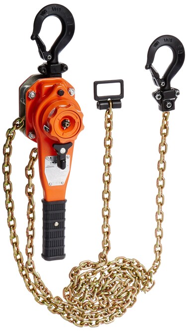 CM BAN07510 Bandit Ratchet Lever Hoist, 14.68" Length, 3/4 Ton Capacity, 10' Lift