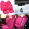 FH Group Car Seat Covers Floral Embroidery Design Full Set Purple Automotive Seat Covers, Airbag and Split Rear Car Seat Cover Universal Fit Interior Accessories Cars Trucks and SUV Car Accessories
