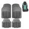 FH Group Trimmable Non-Slip Rubber Floor Mats Full Set - Universal Fit for Cars Trucks and SUVs (Gray) F11305