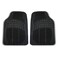 FH Group Trimmable Vinyl Floor Mats Front Set - Universal Fit for Cars Trucks and SUVs (Black) F11306