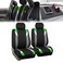 FH Group FB033102 Premium Modernistic Seat Covers, Green/Black w Fit Most Car, Truck, SUV, or Van