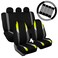 FH Group Supreme Modernistic Full Set Car Seat Covers (Yellow) Gift - Universal Fir for Cars, Trucks &amp; SUVs