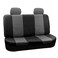 FH Group Car Seat Cover for Back Seat PU Leather - Universal Fit, Rear Seat Covers for Cars with Rear Split Bench, Car Seat Protector for Dogs, Car Interior Accessories for SUV, Sedan, Van
