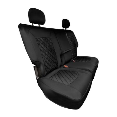 FH Group Custom Fit Seat Covers for 2018-2021-2023 Chevy Equinox Neoprene Water Resistant Automotive Seat Covers- Rear Set Black