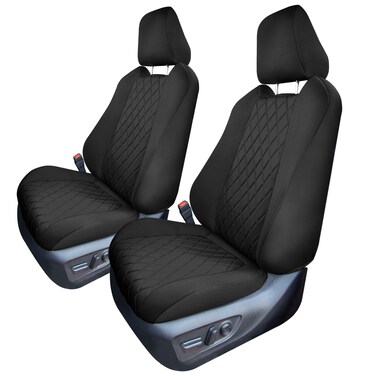 FH Group Custom Fit Seat Covers for 2019-2022-2024 Toyota Rav4 LE XLE Limited with Neosupreme Water Resistant Automotive Seat Covers - Front Set Black
