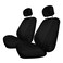 FH Group Custom Fit Neosupreme Custom Fit Seat Covers for 2015-2022 Ford F-150 XLT   Lariat   Raptor and 2017-2022 Ford F-250 F-350 F-450 with Water Resistant Neoprene Insert - Front Set Black