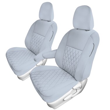 FH Group Custom Fit Neoprene Seat Covers for 2011-2020 Toyota Sienna with Neosupreme Water Resistant Automotive Seat Covers - Front Set Solid Gray