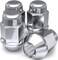 White Knight M12x1.50 Bulge Acorn Lug Nuts for Selective Aftermarket and Factory Wheels, Easy to Install, Durable Carbon Steel with Stylish Triple Layered Chrome Finish - 1707S-4AM (4 Pack)