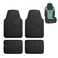 FH Group F11311 Premium Tall Trimmable Channel Rubber Floor Mats (Black)- Fits Most Car, Truck, SUV, or Van