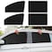 Car Side Window Sun Shades, 4 PCS Window Sunshades Privacy Curtains, 100% Block Light for Breastfeeding, Taking a nap, Changing Clothes, Camping