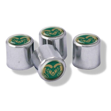 NCAA Colorado State Rams Metal Tire Valve Stem Caps, 4-Pack
