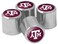 NCAA Texas A&amp;M Aggies Metal Tire Valve Stem Caps, 4-Pack