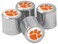NCAA Clemson Tigers Metal Tire Valve Stem Caps, 4-Pack