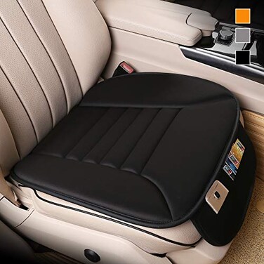 Lofty Aim Premium Car Seat Cushion, Driver Seat Cushion with Comfort Memory Foam &amp; Non-Slip Rubber Bottom, Car Seat Pad Works with 95% of Vehicles and Office Chair or Home (Black)