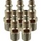 Milton 727 NPT M Style 1/4 Male Air Line End Plug (MIL727) 5-Pack