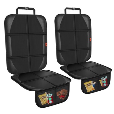 XHYANG Car Seat Protector,Auto Car Seat Protectors Baby Carseat Waterproof &amp; Durable 600D Fabric for Child Baby Car Seat Mat Vehicle Pet Cover 2 Storage Pockets (2 Pack)