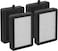 4 Pack LV-H128 Replacement Filter Compatible with LEVOIT LV-H128 / PUURVSAS (HM669A) / ROVACS (RV60) Air Purifiers, 3-in-1 H13 TRUE HEPA Filter, Activated Carbon Filter and Pre-Filter
