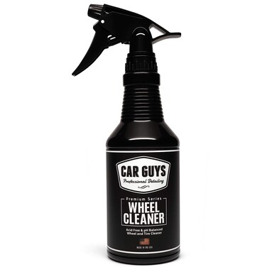 CAR GUYS Wheel Cleaner   Effective Rim and Tire Cleaner   Safe &amp; Versatile Brake Dust Remover for Alloy, Chrome, Aluminum Rims, White Wall Tires, and More!   18 Oz