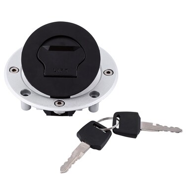 Qiilu Locking Gas, Aluminum Gas Fuel Cover With 2 Keys For SUZUKI GSXR 600 750 for Hayabusa GSXR1300