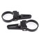 Qiilu Mounting Brackets for LED Light Bar, 2pcs Car Truck Off-Road ATV Light Bar Mounts Mounting Bracket Mini Bar Clamp Kits, LED Light Bar Tube Clamp Roof Roll Cage Holder 2inch
