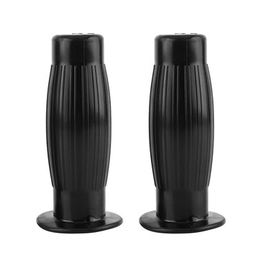 7/8" Universal Motorcycle Handlebar Grips, Non Slip Rubber End Thruster Grip, Motorcycle Hand Grips Black Handlebar Grips for ///Suzuki