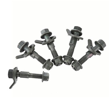 0.47"/12mm Adjustable Cam Bolts Kit, 5pcs 12mm Vehicles Steel Four Wheel Alignment Adjustable Camber Kit Cam Bolt Army Green
