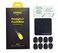 WINGKIND Alto/Tenor Saxophone &amp; Clarinet Mouthpiece Cushions Patches Pads, 0.8mm Black (8 pieces)