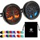 2 Pieces 316L Car Aromatherapy Oil Diffuser Air Freshener with 48 Felt Pad (Tree Patterns)