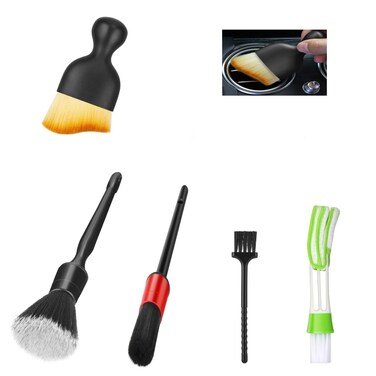 Fitosy Car Detailing Brushes Duster Cleaning Kits, Soft Hair Dashboard Air Vent Crevice Dusting Detail Cleaner Interior Accessories Tools for Decoration,Automotive,Truck,SUV,RV