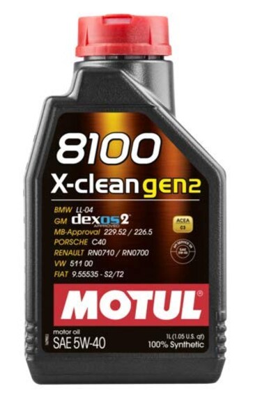 Motul 8100 X-Clean Gen2 5W40 (1 Liter)