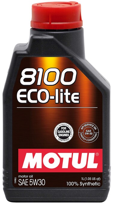 Motul 8100 Eco-Lite SAE 5W-30 Motor Oil, 1 Litre (108212)